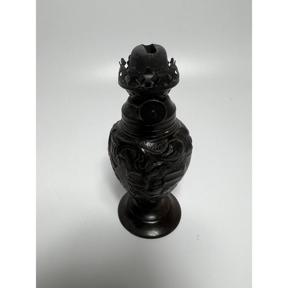 RESTORATION HARDWARE Bronze/Pewter Miniature OIL LAMP. Frances Le Mont. - Picture 2 of 8